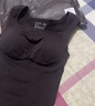 曲线主义【宋茜同款】黑巧塑形背心女莱卡带胸垫修身内搭上衣 超模黑 M码 实拍图
