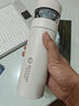 富光拾喜（FUGURNG BESTJOY）保温杯男316不锈钢水杯茶水分离杯泡茶杯子车载带滤网简约白420ml 实拍图