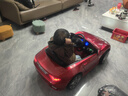 星辰皓正版玛莎拉蒂儿童电动车四驱遥控汽车小孩四轮宝宝玩具可坐人童车 【烤漆酒红】四驱+蓝牙+遥控+灯光音乐+摇摆+皮座 实拍图