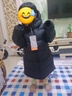 保姆鹅  【风墙】儿童羽绒服宝宝中长款护脸加厚外套保暖童装[NG2664] 炭黑 110 实拍图