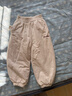 巴拉巴拉童装儿童长裤男童女童宝宝束脚裤子秋冬宽松百搭休闲裤 浅卡其50311 120 cm 实拍图