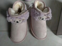 牧童小考拉宝宝雪地靴男孩冬季新款女童鞋加厚保暖幼儿可爱加绒大棉鞋 丁香紫 27 鞋内长17.0cm/适合脚长16.2cm 实拍图