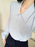 伯德小姐白色职业衬衫女春夏面试正装上衣西装内搭职场高级感衬衣 实拍图