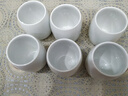 古笙记 6个装 家用陶瓷茶杯景德镇茶具单杯水杯茶碗日式品茗杯子主人杯 纯白简约茶杯(6个装) 实拍图