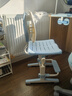 育才儿童学习椅子中小学生写字椅写作业可升降调节家用书桌椅靠背座椅 标准款升降40-52cm+脚踏 蓝色 实拍图