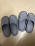 名创优品（MINISO）家居拖鞋男女情侣家用舒适浴室防滑防臭凉拖鞋夏  烟灰色40-41 实拍图