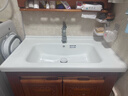 波彼（BOBI）台盆陶瓷一体盆洗手盆单盆阳台浴室柜卫生间半嵌入洗脸面盆池定制 【80*48CM】盆+弹跳下水+防臭管 实拍图