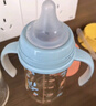 贝亲（Pigeon）PPSU双把手防胀气奶瓶240ml 丛林小兔 M号奶嘴 3月+ AA218 实拍图
