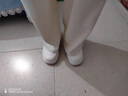小白鞋子女新款chic复古百搭休闲厚底增女鞋高中生配裙子板鞋女潮 皮面-米白色 37 实拍图