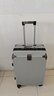 狄斯顿保罗  铝框行李箱男女新款拉杆箱万向轮拉杆箱大容量旅行箱登机密码箱 亮白色-加厚合金框【箱体可坐人】 22英寸 实拍图