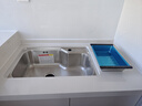 华帝（VATTI）水槽单槽厨房洗菜盘一体槽 拉伸大槽水池盘台上不锈钢-以旧换新 实拍图
