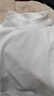 NOME 纯色半高领上衣女羊毛蚕丝绒秋冬新款内搭打底衫 白色 M  实拍图