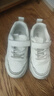 哈比熊（HOBIBEAR）童鞋春秋儿童运动鞋小白鞋男童鞋革面休闲女童鞋GS7593 白色33码 实拍图