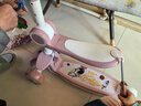 钰贝嘉儿童滑板车1-3—6-12岁可折叠可坐可骑滑男宝女宝踏板滑滑溜溜车 太空粉+闪光轮+音乐+可折叠座椅 闪光轮带座椅 实拍图