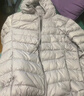 鸭鸭（YAYA）佟丽娅同款轻薄羽绒服女新款秋冬季休闲短款连帽轻便韩版排骨外套 米白色 3XL 实拍图