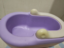 世纪宝贝（babyhood）婴儿洗屁屁神器 宝宝坐浴盆洗屁股盆儿童洗PP盆加厚PU坐垫 香槟粉 实拍图