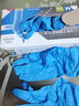 英科医疗（INTCO）一次性手套丁腈手套100只中码加厚耐用清洁劳保工业蓝色防护手套 实拍图