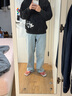 Levi's李维斯男士美式休闲通勤简约BAGGY宽松阔腿直筒牛仔裤 浅蓝色 29 (32) 实拍图
