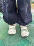 基诺浦男女童宝宝学步鞋 春秋透气幼儿童鞋 时尚百搭儿童机能鞋GW1610 象牙白/水草绿/灰色 30.5 195mm 适合脚长191-200mm 实拍图