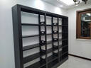 豫正豫正家用学生现代简约书籍馆多层落地置物架钢制简易图书馆书架 磨砂黑单面六层2米高0.8m长主架 实拍图