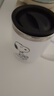 史努比（SNOOPY）保温杯 带手柄不锈钢办公保温杯水杯可爱杯子情侣杯420ML 白色 实拍图