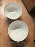 Remec金禹瑞美骨瓷纯白花语5英寸高脚饭碗4个装 陶瓷碗 碗 实拍图