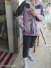 伯希和（Pelliot）【山色】冲锋衣三合一男女秋冬户外防风保暖外套12040106霜紫XL 实拍图
