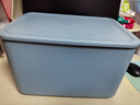 禧天龙收纳盒简约内衣收纳盒带盖衣物玩具储物盒 石青色20.5升单个装 实拍图