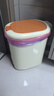 五月花脚踏垃圾桶12L脚踩手按双开盖卫生间客厅厨房带盖垃圾桶 实拍图