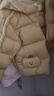 巴拉巴拉童装儿童羽绒服宝宝男女童2025冬装新款婴儿外套保暖上衣泡芙羽绒 黄色小南瓜31004-白鸭绒 110 （充绒量93g 适合3-5岁） 实拍图