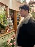 宾迪肯（BINDIKEN）座山雕皮毛一体棉服男款冬季新款设计美式翻领棉袄加绒加厚外套 黑色 M （90-115斤） 实拍图