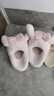 Hello Kitty女童棉鞋冬儿童室内家居鞋小孩保暖亲子棉拖鞋 美乐蒂粉 28-29码 实拍图