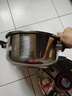 双喜压力锅304不锈钢多重防爆单手开合电磁炉燃气灶通用大容量高压锅 【钢色-建议2-3人】4L/口径 22cm 实拍图