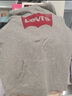 Levi's【特价来袭】李维斯情侣同款经典宽松休闲logo套头连帽卫衣 灰色 19622-0008 M 实拍图