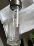 【京东物流配送】高硼硅双层玻璃杯大容量泡茶杯水杯子茶水分离杯 【双层加厚】茶杯350ml1只 实拍图
