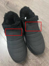 足力健老人鞋加绒羊毛靴中老年防寒保暖雪地靴棉鞋冬季男鞋 8689K黑色41 实拍图