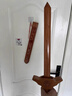 康聚如桃木剑婴儿防惊吓正品正宗真桃木镇宅儿童宝宝挂件卧室摆件 【热销-家用小号挂放】40cm朱砂桃木剑 实拍图