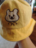 9i9婴儿帽子春秋宝宝盆帽渔夫帽儿童帽防风遮阳防晒帽A383小熊 晒单实拍图