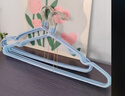 晟旎尚品 浸胶无痕衣架20只成人儿童通用晾衣架防滑衣服挂架撑子蓝粉双色 实拍图