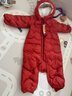 巴拉巴拉童装婴儿连体羽绒服轻薄羽绒服宝宝衣服2025冬装抱衣爬服男童女童 红色糖葫芦-白鸭绒 90 cm-充绒量47g 实拍图