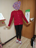 纳维凯尔（Navigare）女童毛衣秋季儿童针织衫中大童毛衫开衫外套新麻花开衫深红165 实拍图