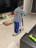 361°大儿童滑板车6-10-12-16岁以上便携式青少年代步神器两轮双刹车 【简约白】双刹车/闪光轮 实拍图