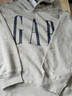 GAP男女装2025秋季新款logo印花抓绒宽松运动连帽衫卫衣786920 灰色 M (170/92A)亚洲尺码【偏大,建议拍小一码】 实拍图