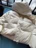 熊猫张予曦同款[云卷]羽绒服女抗静电秋冬可拆卸帽短款面包服8241,M 实拍图