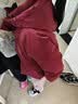 鸭鸭儿童羽绒服2025冬季新款男女童毛领连帽中大童加厚保暖外套HR 酒红色（毛领） 150 实拍图