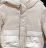 优衣库童装男童女童高性能复合连帽外套/保暖厚衣服473309 01 乳白色 110 实拍图