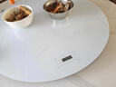 富得莱 饭菜保温板 加热菜板 暖菜板2025新款 圆形家用智能多功能带火锅电磁炉 自动恒温餐桌旋转盘神器 触控白80cm手动旋转无火锅 实拍图