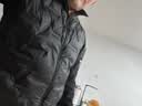 探拓（TECTOP）户外轻薄羽绒服男鸭绒保暖外套男 云墨黑 2XL 实拍图