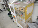 宠趣汇鸟笼易清理鹦鹉可用鸟笼八哥大号透明豪华鸟笼别墅家用造景 超大号71*36*95两层四室-大抽屉 基础7件套：详情页看明细 实拍图