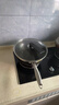 炊大皇 炒锅 304不锈钢炒菜锅煎锅 平底不粘炒锅32cm 可立可视盖不挑灶 实拍图